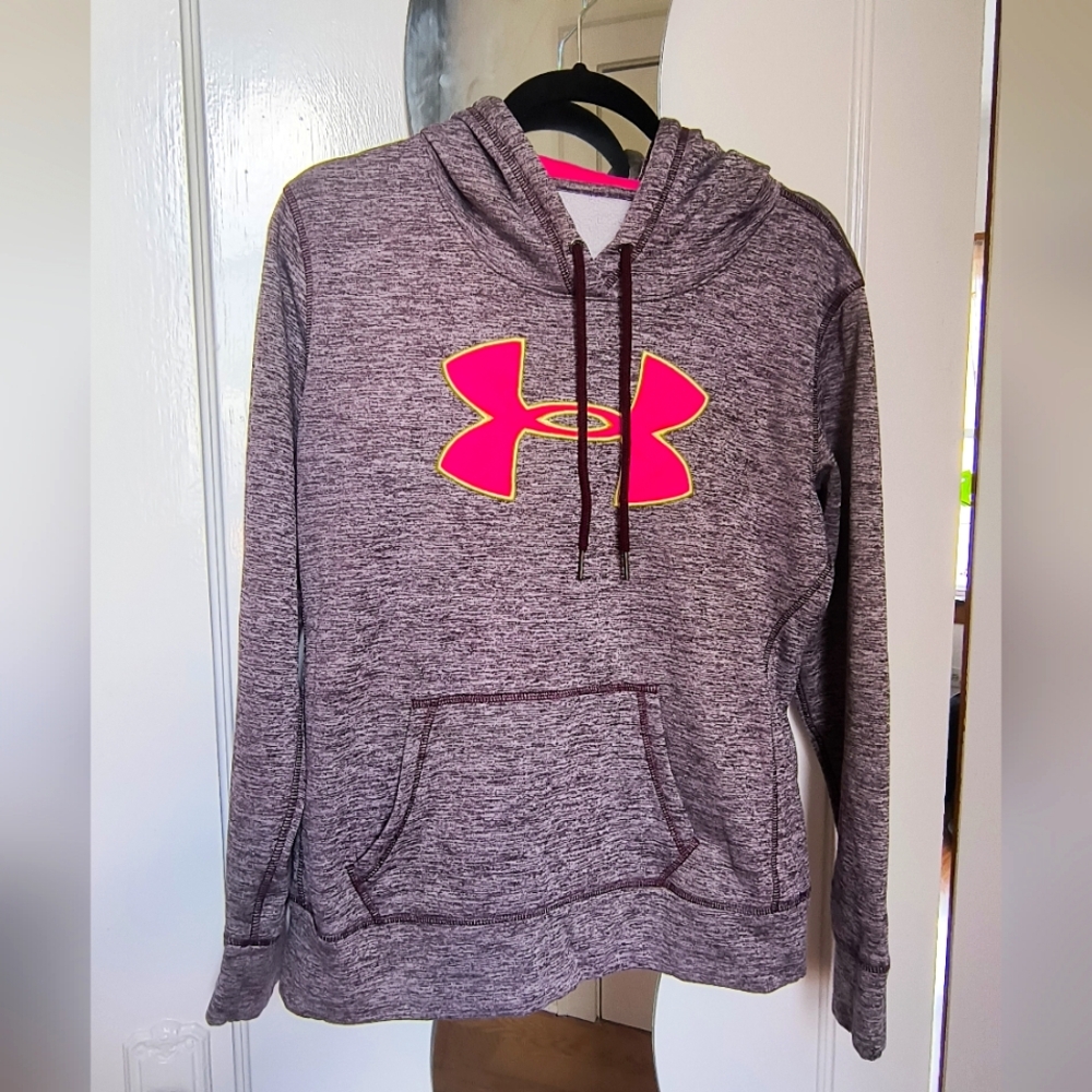 Under Armour Hoodie with Neon Pink